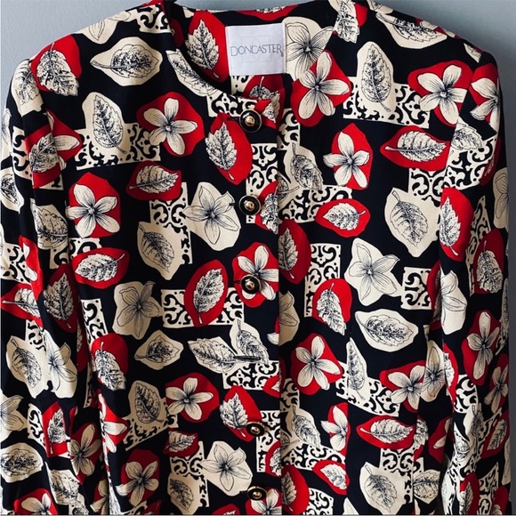 NWT Vintage Doncaster Floral print wool blazer - Picture 2 of 8
